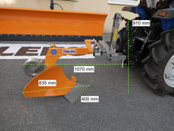 single plov med hjul for traktorer som yanmar iseki dp 20