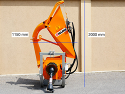 bio tromle flishugger til traktor dk 1300