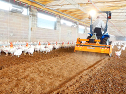 fræse til blanding af fjerkræ underlag pavo 140