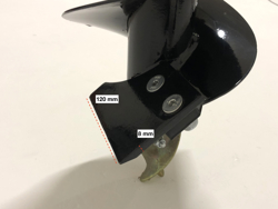 ekstra spids 20 cm til jordbor med knive