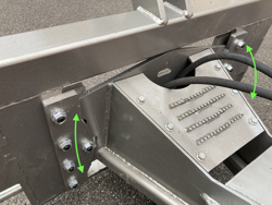 frontal sne blad med 3 punkt fæste til traktor ln 250 c