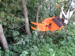 hydraulisk skovklo greb til minigraver model cf 11