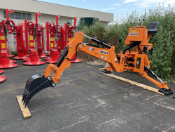 universal bagmontered rendegraver med skovl til traktor mod drs 2000