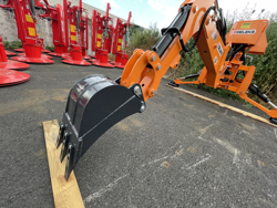 universal bagmontered rendegraver med skovl til traktor mod drs 2000