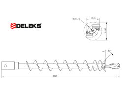 ekstra spids 10 cm til jordbor med knive zhd