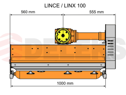slagleklipper 100cm med justerbar sideforskyvning flerbrugs hammerslagler lince sp100