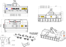 slagleklipper 160cm til traktorer betepudser for john deere new holland leopard 160