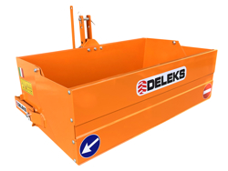 manual transport skovl med dump for traktor bucket 120 l