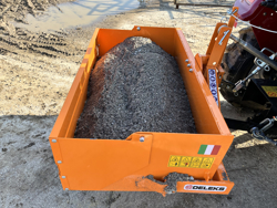 manual transport skovl med dump for traktor bucket 140 l