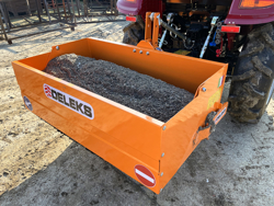 manual transport skovl med dump for traktor bucket 140 h l