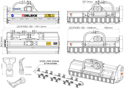 slagleklipper med hydraulisk sideforskyvning leopard 180 sph