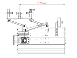 slagleklipper til kompakt traktorer 120cm lince 120 lateral