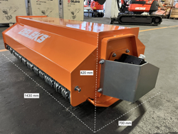 slagleklipper til mini gravemaskine 120cm hydraulisk kratknuser mod arm 120