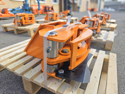 hydraulisk skovklo greb til minigraver model cf 10