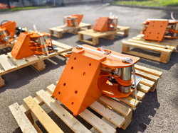 hydraulisk skovklo greb til minigraver model cf 10