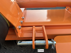 middels tung jordfræser for traktorer arbejdsbredde 150cm manuel sideforskydning mod dfm 150