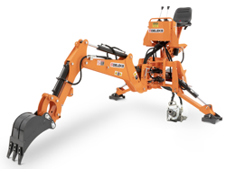 universal bagmontered rendegraver med skovl til traktor mod drs 2000