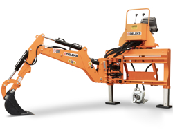 universal bagmontered rendegraver med skovl til traktor mod drs 2000t