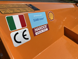 slagleklipperen med justerbar sideforskydning til traktorer mod gepard 210