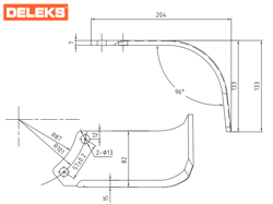 tung jordfræser for traktorer arbejds bredde 180cm for jordbearbejdelse mod dftr 180