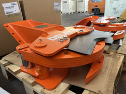 hydraulisk skovklo greb til minigraver model cf 11