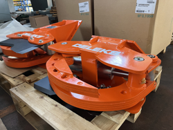 hydraulisk skovklo greb til minigraver model cf 11r