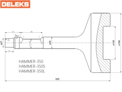 paelemejsel rammespids til hydraulisk opriver350