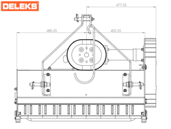 slagleklipper til kompakt traktorer 80cm betepudser lince 80