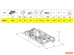 rotorharve med rorvalse for traktorer kr 210