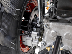 vendbar tohjulet traktor 420cc loncin benzinmotor