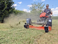 vendbar tohjulet traktor 420cc loncin benzinmotor