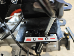 vendbar tohjulet traktor 420cc loncin benzinmotor