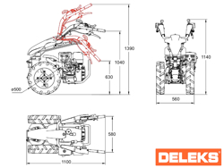 vendbar tohjulet traktor kama motor