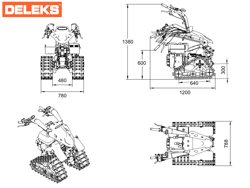 vendbar tohjulet traktor 420cc kama motor zeus ltr