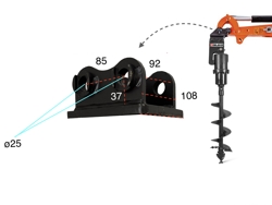 jordborr mini gravemaskine 1 ton m100