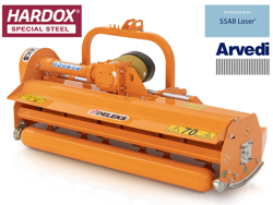 slagleklipperen 160cm betepudser med justerbar sideforskyvning til traktorer med 40 70hk leopard 160 sp