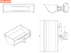 gravemaskine vippeskovl til mini gravemaskin s100 800s30