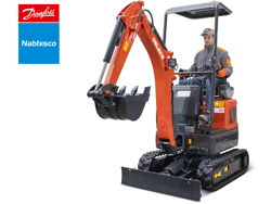 mini gravemaskine 1 ton s120 s30
