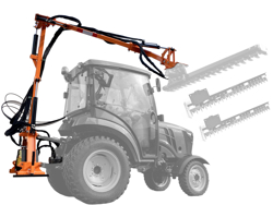 hydraulisk gren og hækkeklipper til traktor falco h