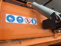 frontal sne blad med 3 punkt fæste til traktor ln 220 c RENOVERET 24