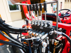 hydraulic forestry crane with log grapple for tractor crab 3000