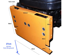 snowblade with plate for tractor ln 250 a