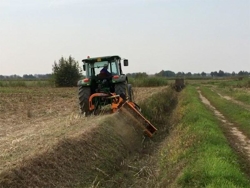 sideshift flail mower heavy offset side mulcher for tractors alce 220