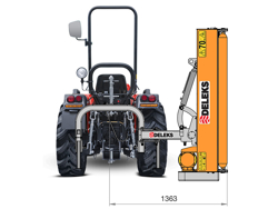 offset verge flail mower for tractors volpe 165