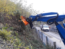 forestry mulcher of 120cm for mini excavators hydraulic shredder mod arh 120