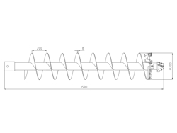 auger ø 300mm post hole digger zhd 245/305