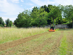 shredder with hydraulic side shift for orchard tractors mod jaguar 130