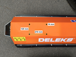 forestry mulcher of 100cm for mini excavators hydraulic shredder mod ar 100