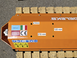 forestry mulcher of 60cm for mini excavators hydraulic shredder mod ars 60