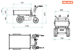 electric wheelbarrow xe500hf